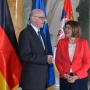 14 June 2017 National Assembly Speaker Maja Gojkovic and the President of the German Bundestag Norbert Lammert